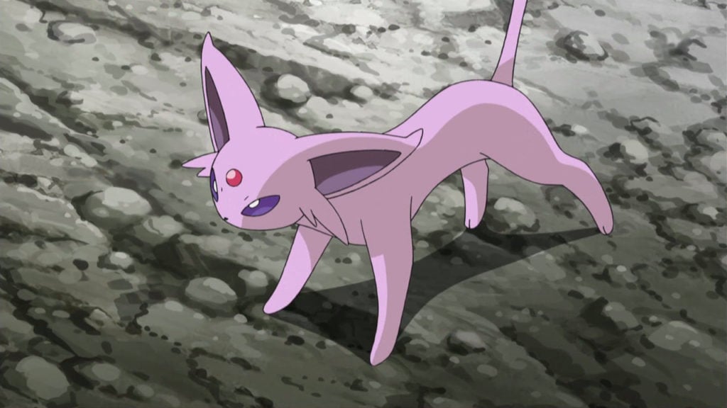 Espeon in action.