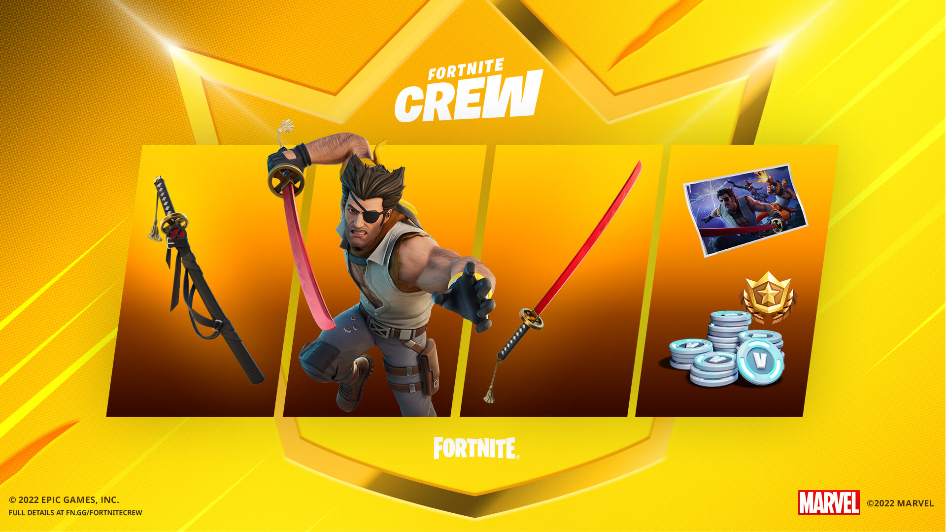 Fortnite's August Crew Pack will be a new Wolverine skin Dot Esports