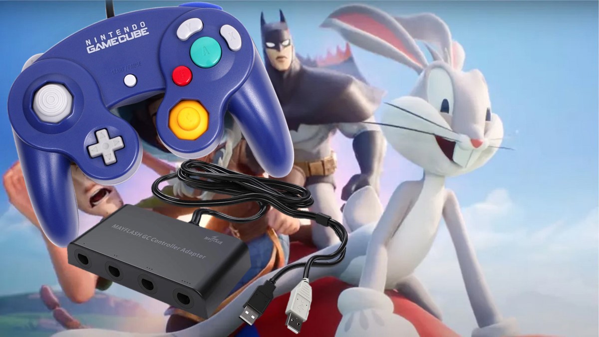 MultiVersus with Gamecube Controller and Mayflash Adapter