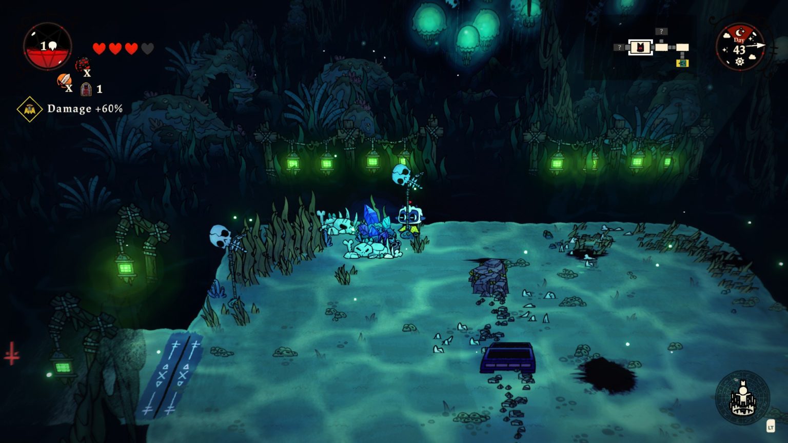 Where to find Crystals for the Lighthouse Keeper in Cult of the Lamb