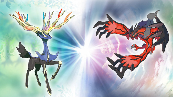 Xerneas and Yveltal from Pokémon X and Y.