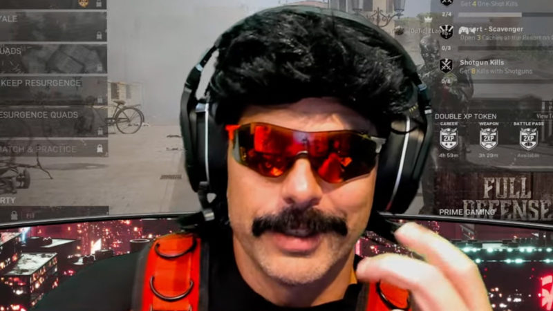 The glasses come off: Dr Disrespect breaks character to laugh at ...