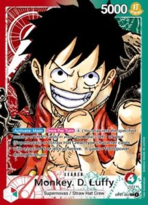 Monkey D. Luffy Green And Red Alternative Art