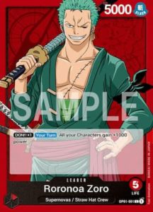 Roronoa Zoro Mono Red