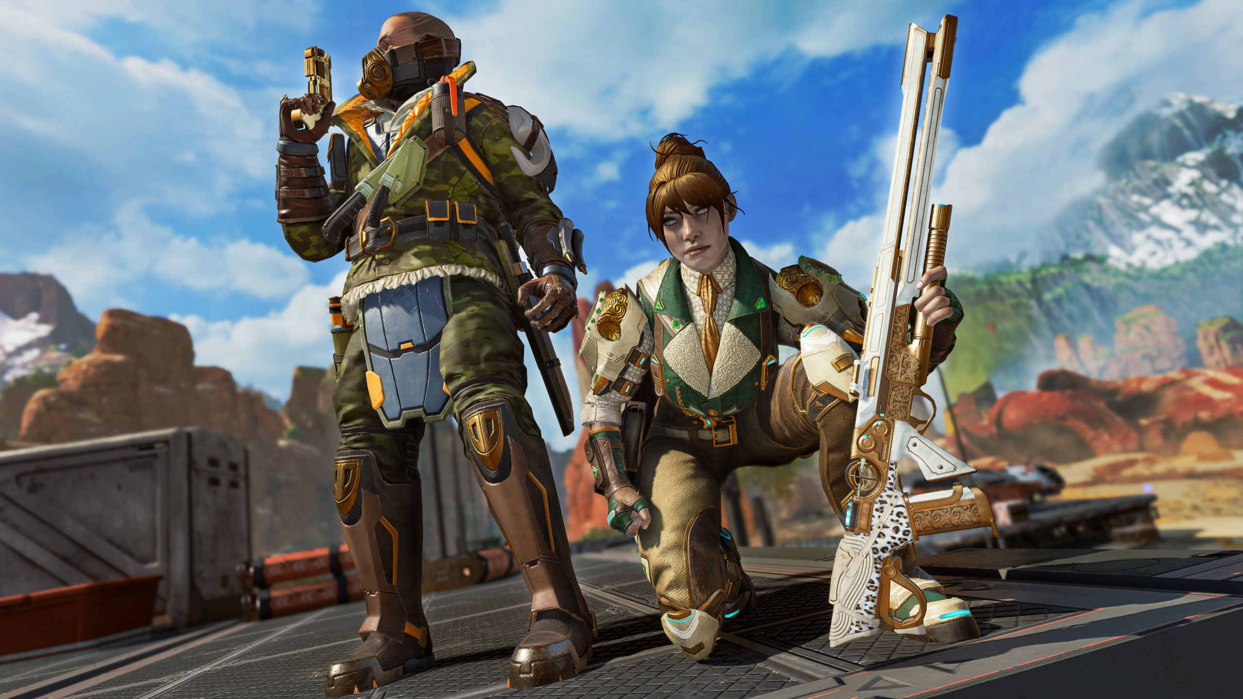 Caustic and Wraith wear brand-new battle pass skins.