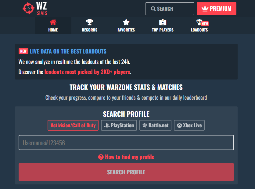 warzone stat tracker