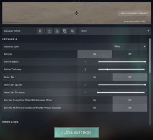 How to get a black crosshair in VALORANT - Dot Esports