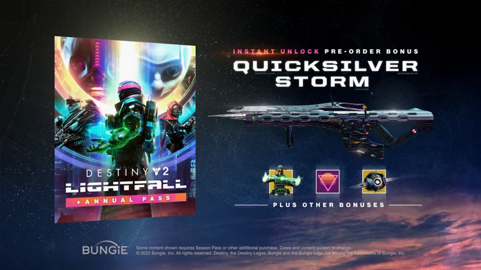 Destiny 2 Lightfall Pre Order Guide: Quicksilver Storm, Perks, Editions