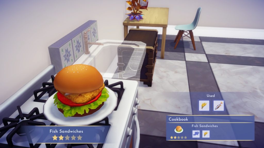 How to Make Fish Sandwiches and Crudités in Disney Dreamlight Valley