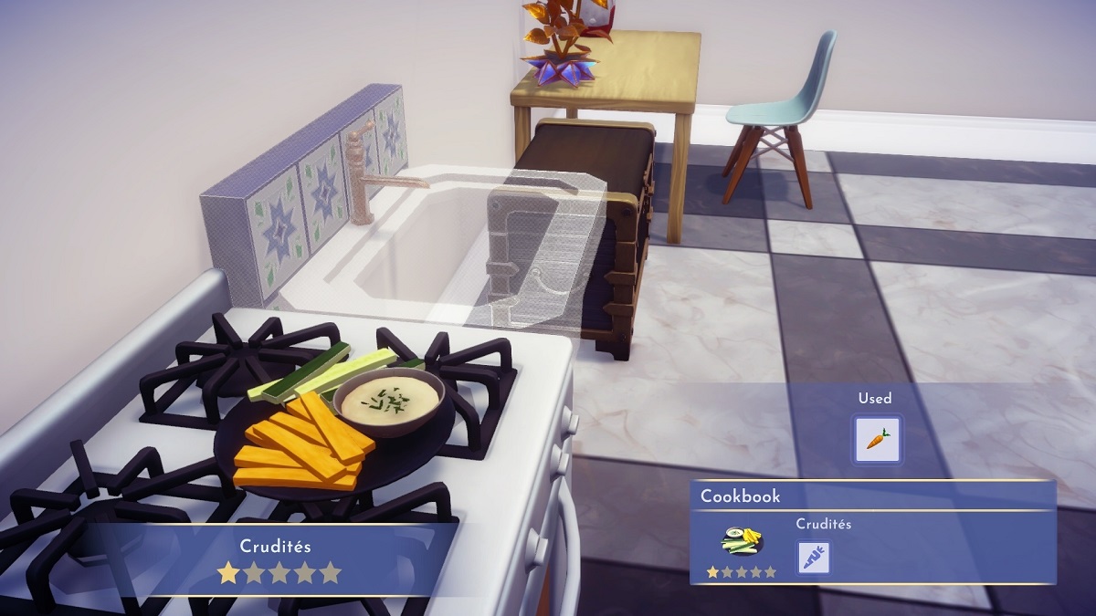 How to Make Fish Sandwiches and Crudités in Disney Dreamlight Valley