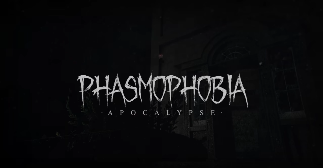A screengrab from the Phasmophobia Apocalypse trailer showing the logo for the update
