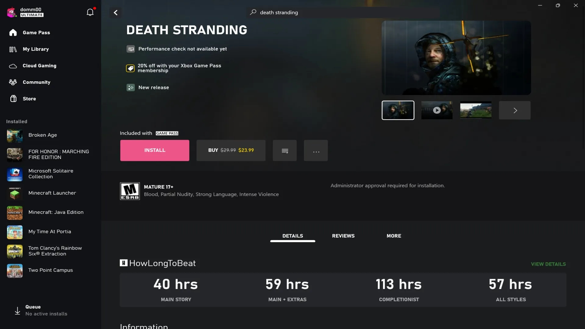 New xbox pc app update includes howlongtobeat integration improved