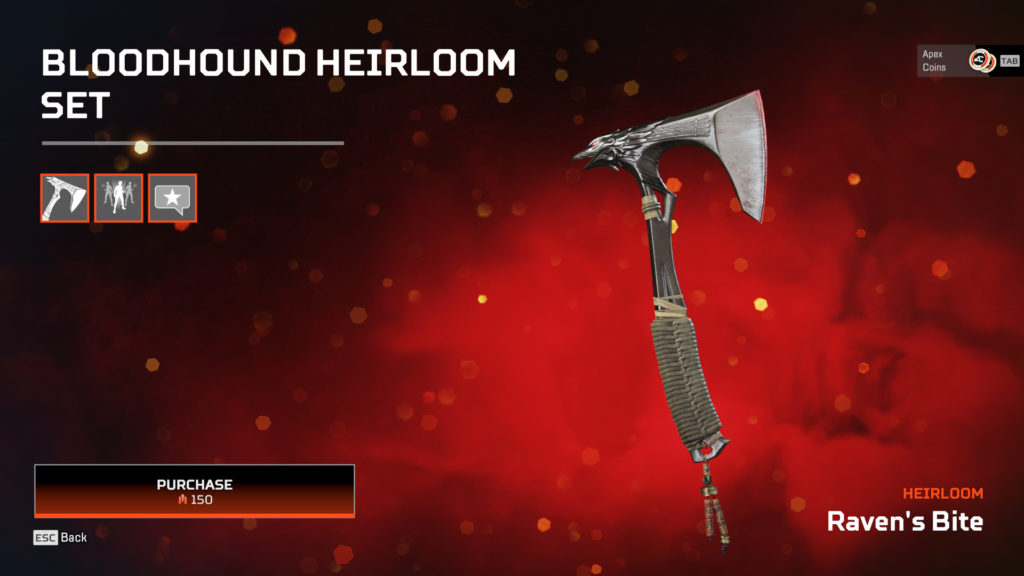 All Heirlooms in Apex Legends Dot Esports