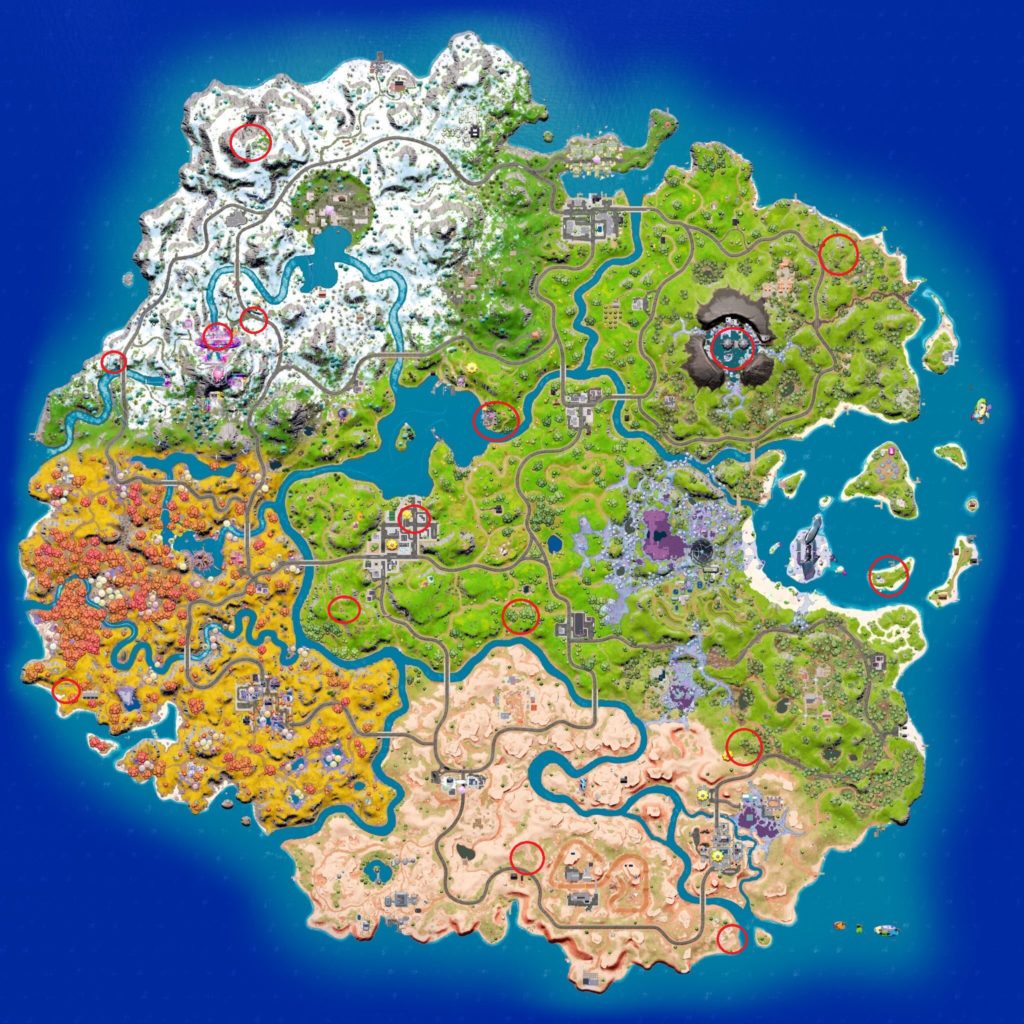 Fortnite Chapter 3 Season 4 Map Vault Locations