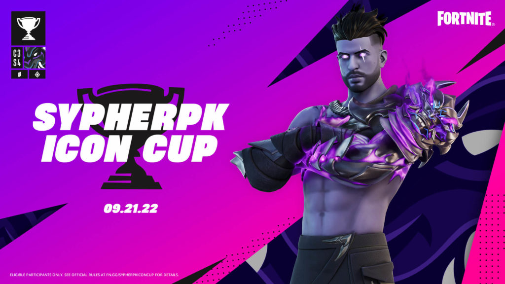 A promotional image from the Fortnite SypherPK Icon Cup