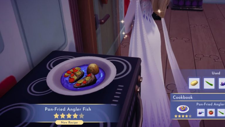 How to make Pan Fried Angler fish in Disney Dreamlight Valley - Dot Esports