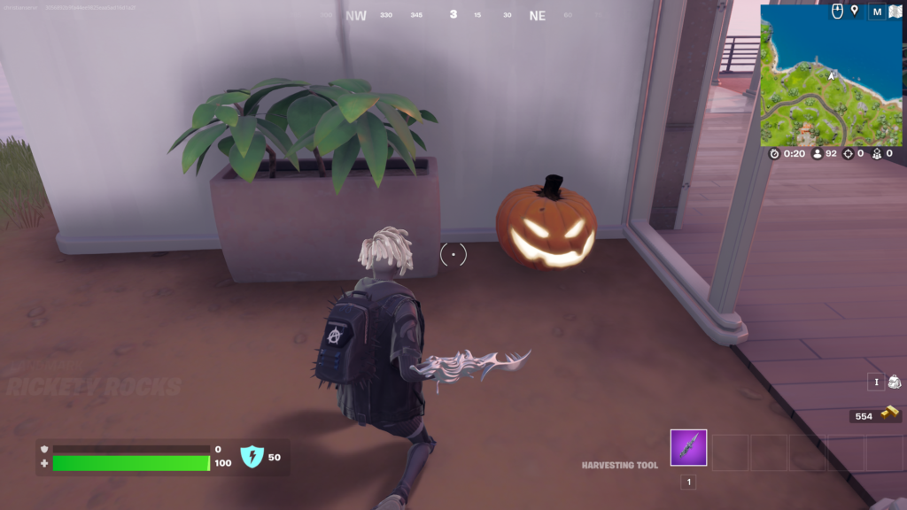 Where to destroy jacko'lanterns with a ranged weapon in Fortnite