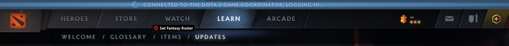 dota 2 connected to game coordinator logging in problem