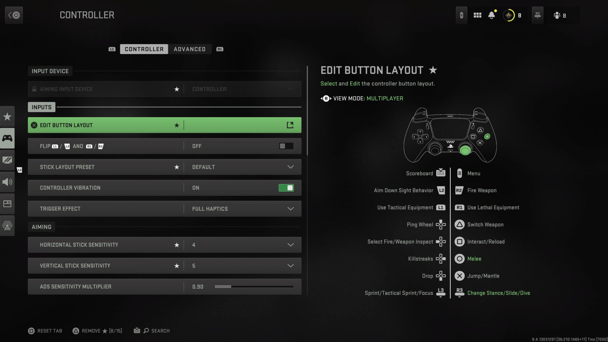 call of duty modern warfare 2019 controller settings