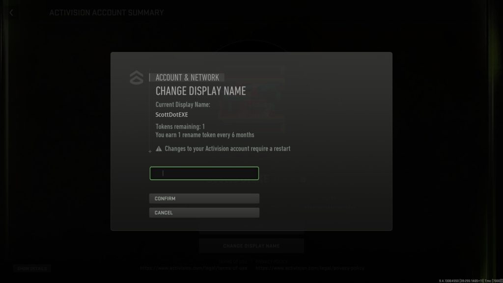 how to change name in call of duty modern warfare 2
