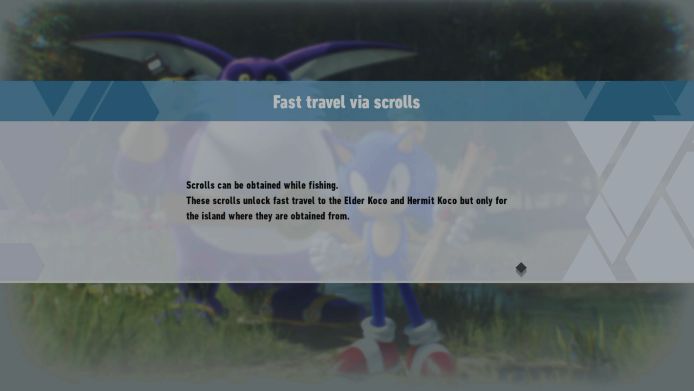 sonic frontiers fast travel not working