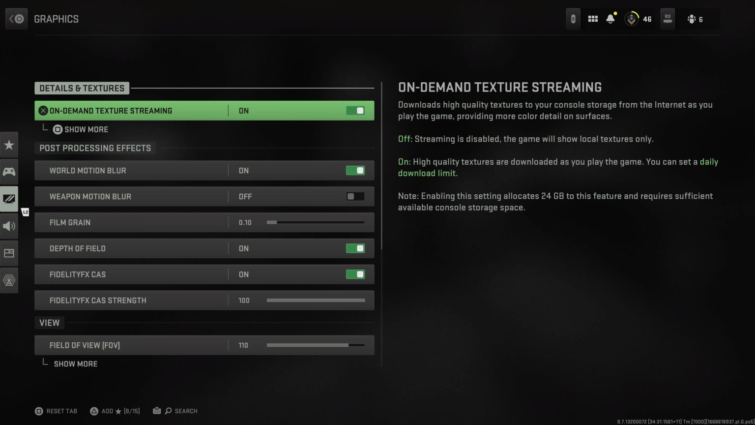 best call of duty warzone 2 graphics settings