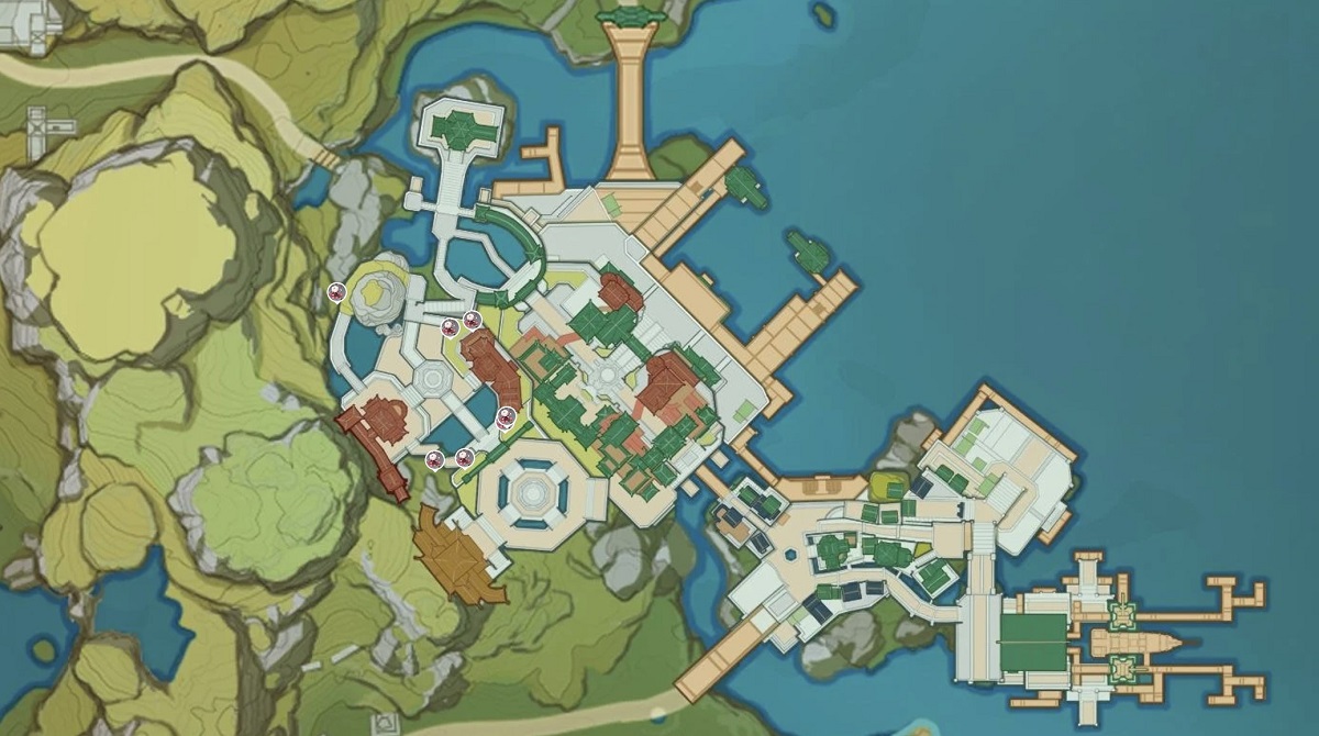 All Silk Flower locations and best farming route in Genshin Impact
