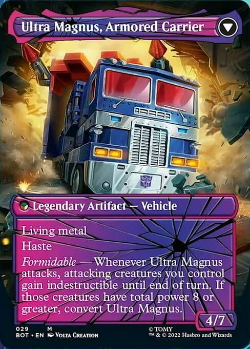 MTG Optimus Prime Hero and other Transfomers cards shatter singles ...