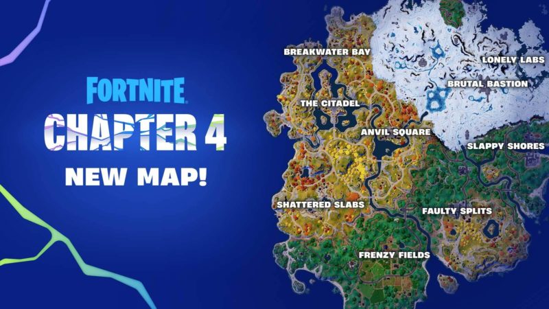 All Pois And Named Locations In Fortnite Chapter 4 Season 1 Dot Esports