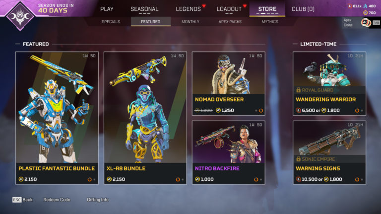 Apex Legends item store: What's in the Apex Legends item shop? - Dot ...