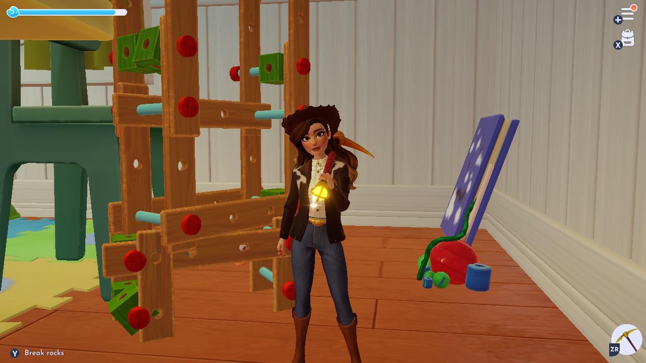 How to pick up Woody's pipe cleaners and popsicle sticks in Disney