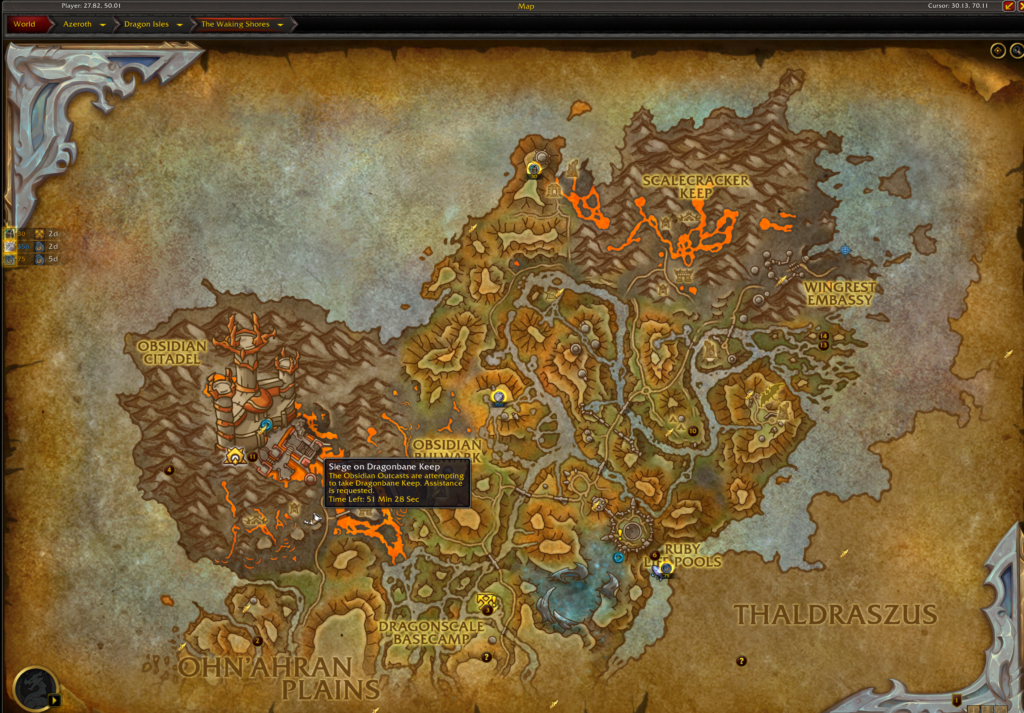Lay to Dragonbane Keep in WoW Dragonflight: How to complete the Siege on Dragonbane Keep Event Dot Esports