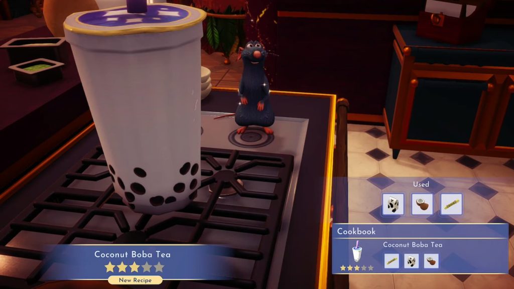How to make Coconut Boba Tea in Disney Dreamlight Valley Dreamlight