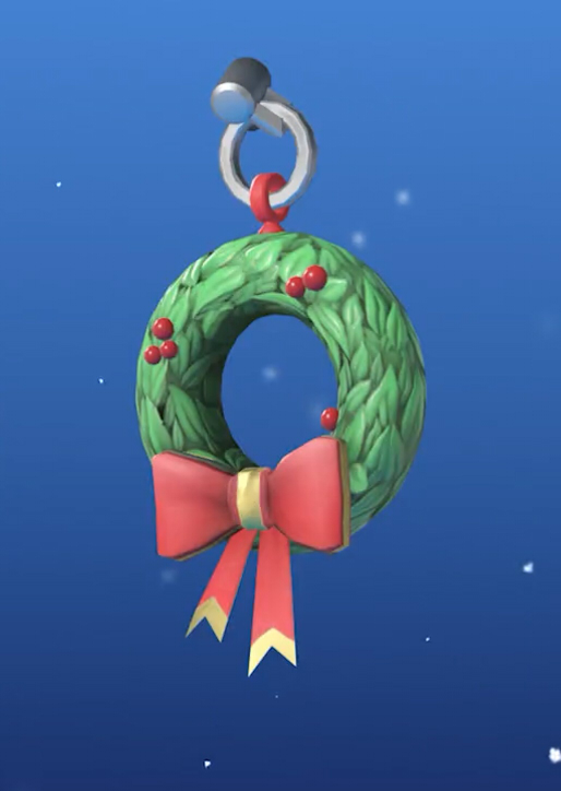 The Festive Wreath charm.