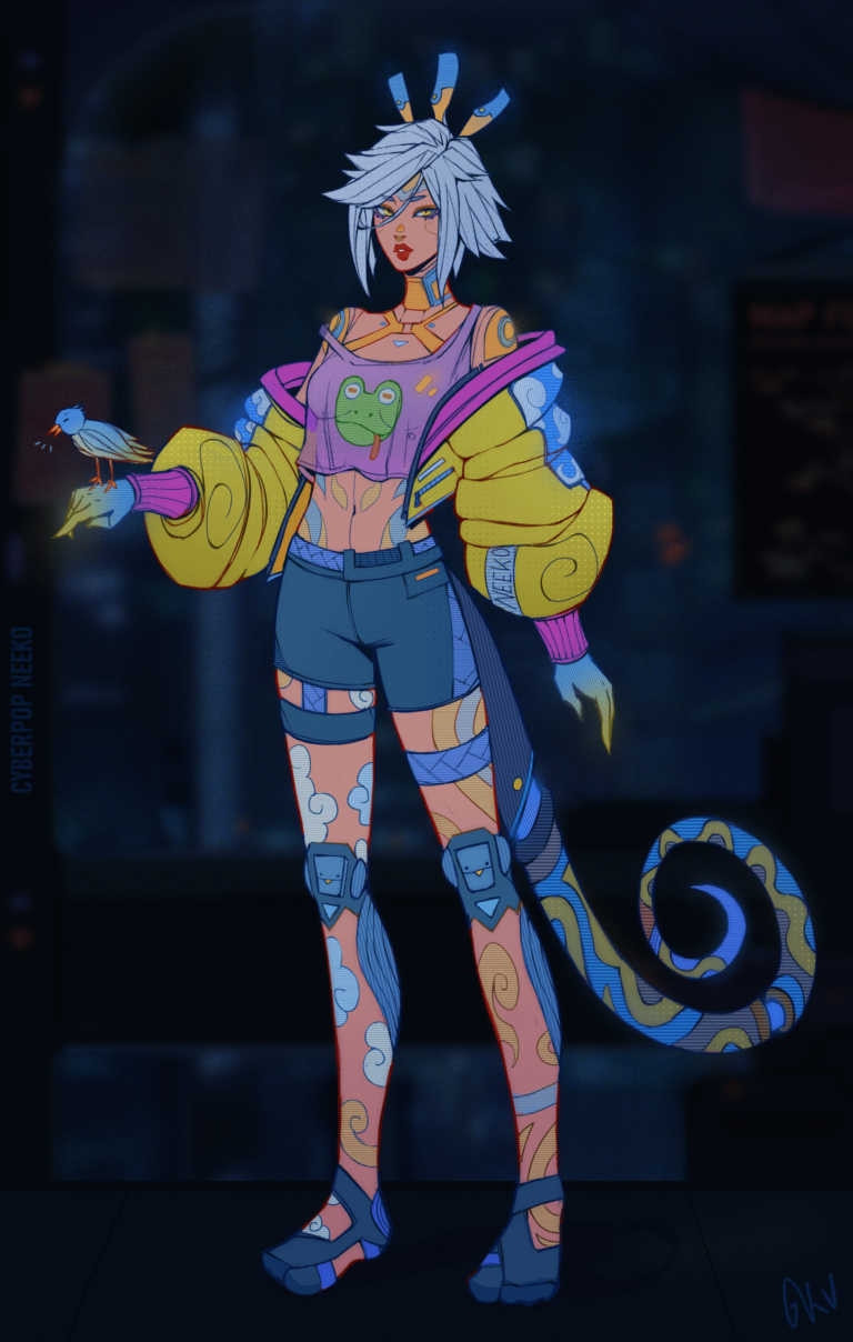 Fan-made Cyberpunk Neeko Skin Will Have You Wishing This League Skin ...