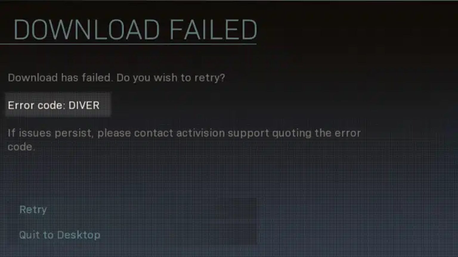 How To Fix Diver Error In Modern Warfare 2 And Warzone 2 Dot Esports How To Fix Diver Error In Modern Warfare 2 And Warzone 2 Dot Esports