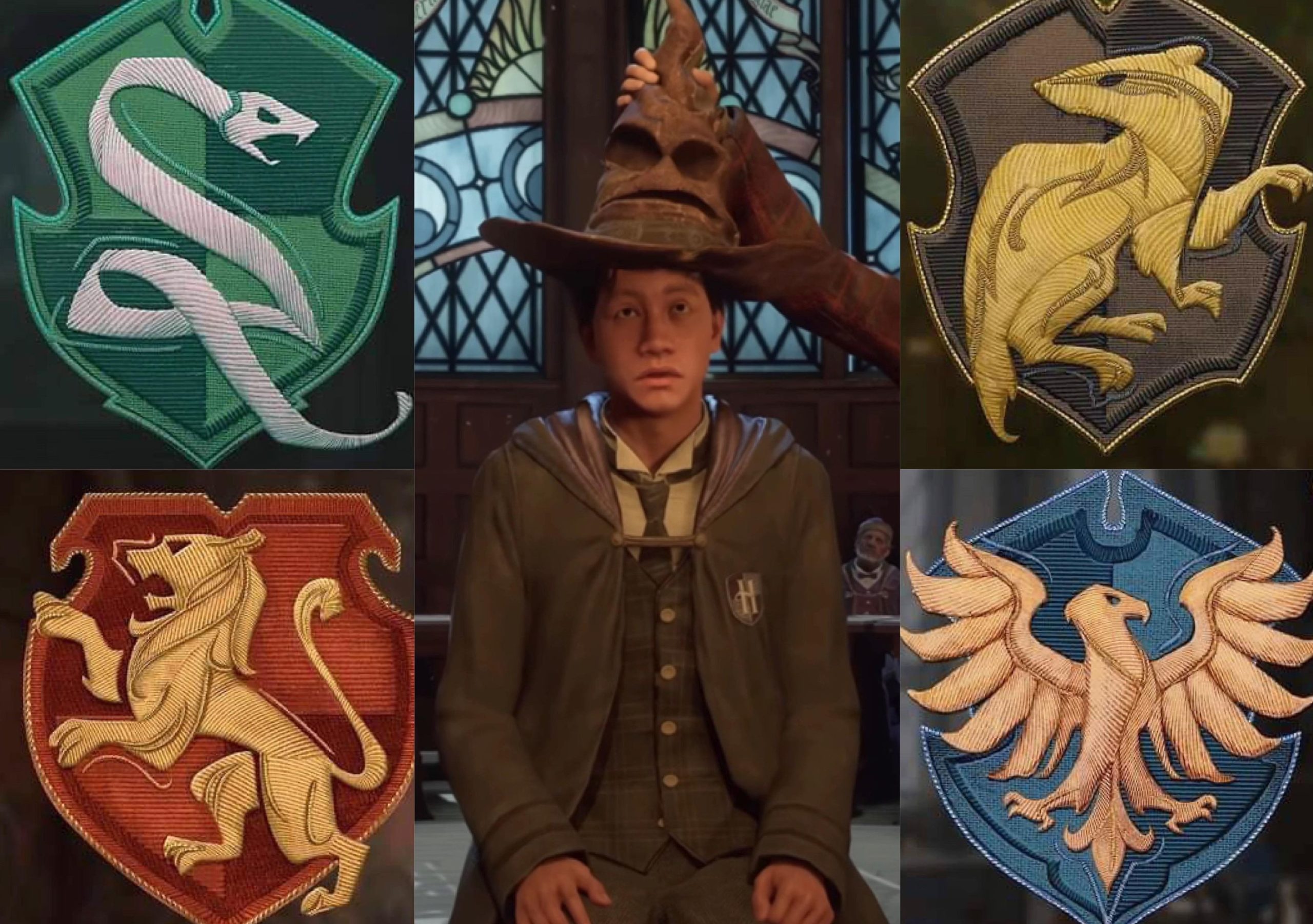 Blue hair and Hogwarts house sorting - wide 1