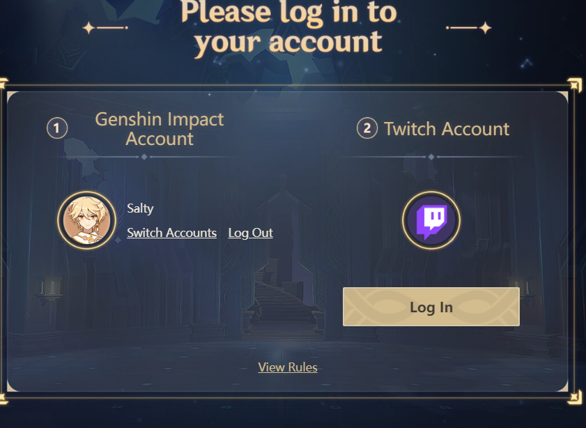 how to link genshin impact account to twitch