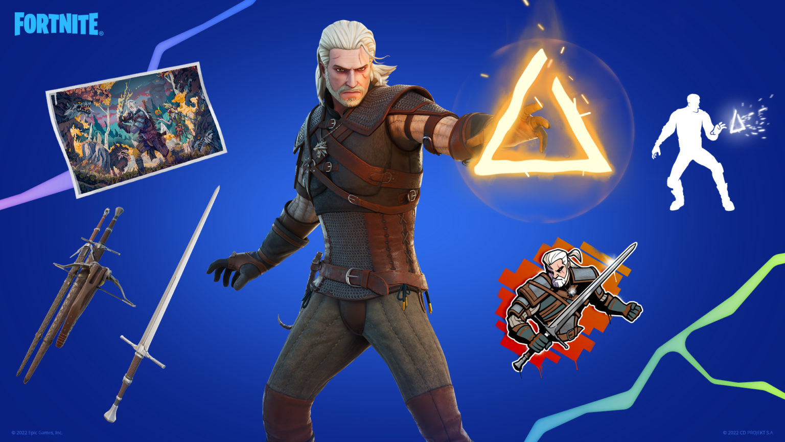 How To Unlock Geralt Of Rivia In Fortnite Dot Esports   Geralt Of Rivia Cosmetic Set Quest Reward 1536x864 