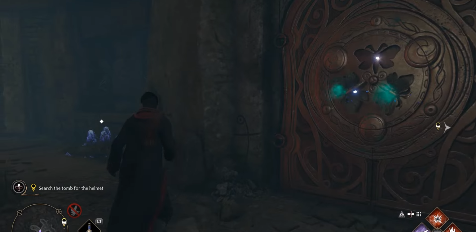 Hogwarts Legacy witch's tomb moth puzzle solution How to complete the Helm of Urktot Dot Esports