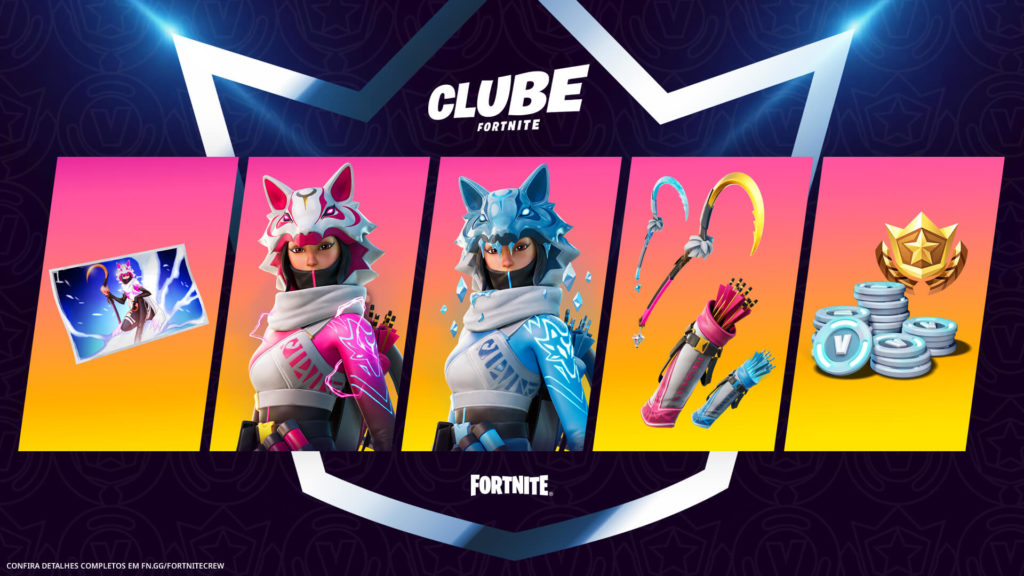 Vi é o novo traje do Clube Fortnite de fevereiro Dot Esports Brasil