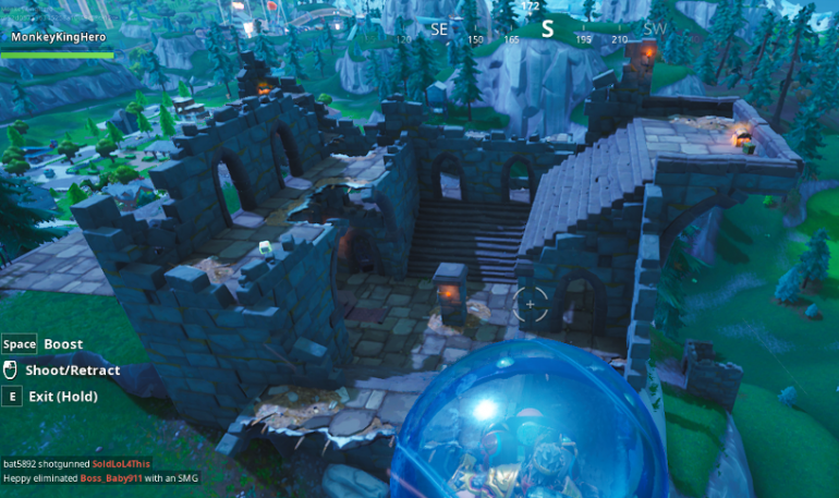 Cómo hallar y desbloquear el Fortbyte 50 en las ruinas del castillo en