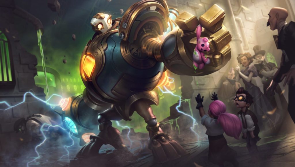 Blitzcrank es el elegido para el aspecto victorioso de LoL en 2021